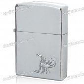 3D Scorpions Pattern Fuel Lighter - Silver