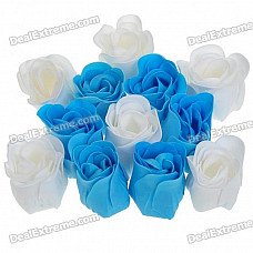 Romantic Gift Box Bath Soaps Flower Rose Petals (12-Pieces Pack/Color Assorted)