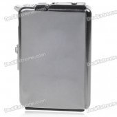 2-in-1 Cigarette Case with Butane Jet Torch Lighter (Holds 8 Cigarettes)
