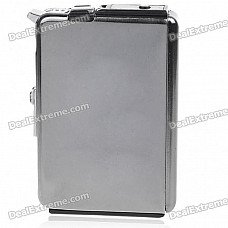 2-in-1 Cigarette Case with Butane Jet Torch Lighter (Holds 8 Cigarettes)