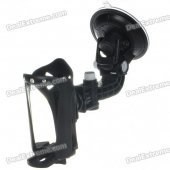 Plastic Car Holder Mount with Suction Cup for Vacuum Cup/Bottle & More - Black