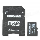 Genuine KingMax Micro SD/SDHC Card with SD Card Adapter (16GB/Class 10)