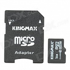 Genuine KingMax Micro SD/SDHC Card with SD Card Adapter (16GB/Class 10) Genuine KingMax Micro SD/SDHC Card with SD Card Adapter (16GB/Class 10)