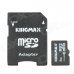 Genuine KingMax Micro SD/SDHC Card with SD Card Adapter (8GB/Class 10)