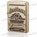 Genuine Zippo High Polish Brass Jim Beam Emblem Fuel Fluid Lighter