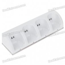 Four Port USB Charging Station with 4*2800mAh Rechargeable Batteries for Wii Remote Four Port USB Charging Station with 4*2800mAh Rechargeable Batteries for Wii Remote