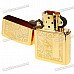 Genuine Zippo Metal Fuel Fluid Lighter - Golden
