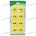Sunflower Magnetic Button Fridge/Blackboard Magnets - Yellow (8-Piece Pack)