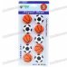 Soccer/Basket Ball Magnetic Button Fridge/Blackboard Magnets (10-Piece Pack)