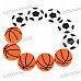 Soccer/Basket Ball Magnetic Button Fridge/Blackboard Magnets (10-Piece Pack)