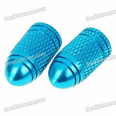 Aluminum Alloy Bike Tire Valve Caps - Color Assorted (2-Pack)