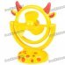 USB/3*AA Powered Cute Deer Style 3-Blade Cooling Desk Fan - Yellow USB/3*AA Powered Cute Deer Style 3-Blade Cooling Desk Fan - Yellow