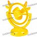 USB/3*AA Powered Cute Deer Style 3-Blade Cooling Desk Fan - Yellow USB/3*AA Powered Cute Deer Style 3-Blade Cooling Desk Fan - Yellow