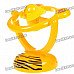 USB/3*AA Powered Cute Tiger Style 3-Blade Cooling Desk Fan - Yellow USB/3*AA Powered Cute Tiger Style 3-Blade Cooling Desk Fan - Yellow