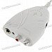 Guitar to USB Interface Link Cable for PC/Mac Recording - White (115CM)
