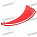 Car Wheel Decorative Color Rim Tape - Red (28-Piece Set)