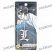 Death Note Stainless Steel Double L Style Keychain - Silver