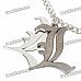 Death Note Stainless Steel Double L Style Necklace - Silver (30CM-Length)