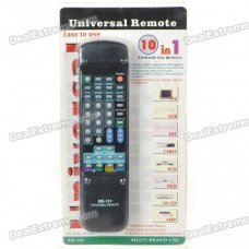 Universal Remote Control for TV/VCR/SAT/CABLE/VCD/DVD/LD.CD/AMP (2*AA)