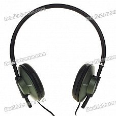 Stylish Stereo Headphones Headset Earphones - Army Green (3.5mm Jack/1.2m Cable) Stylish Stereo Headphones Headset Earphones - Army Green (3.5mm Jack/1.2m Cable)