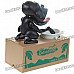 Robotic Chimps Money Coin Bank - Black (2 x AA)