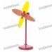 USB/3xAAA Powered 4-Blade Cooling Desk Fan - Red