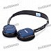 Genuine Rapoo H1080 2.4GHz Wireless Headphone with Microphone & USB Receiver - Black + Blue Genuine Rapoo H1080 2.4GHz Wireless Headphone with Microphone & USB Receiver - Black + Blue