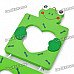 Cute Frog 3-Picture Wooden Hanging Photo Frame - Green (8*7cm)