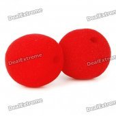 Red Sponge Clown Nose (2-Pack)