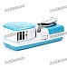 USB/4xAA Powered Mini Handy Cooler Air Conditioner - Blue + White USB/4xAA Powered Mini Handy Cooler Air Conditioner - Blue + White