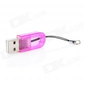 World Smallest Transflash TF / MicroSD USB 2.0 Card Reader Keychain