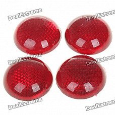 Safety Ball Shaped Reflective Warning Sticker for Vehicles - Red