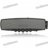 Bluetooth Handsfree Rearview Mirror + Parking Sensor/Radar Kit (DC 12~24V)