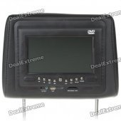 Car Headrest 7" LCD DVD Media Player with FM/AV In & Out/TV/SD/USB