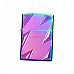 Metallic Oil Lighter with Rainbow and Lightening Design