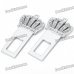 Stylish Crown Universal Stainless Steel Safety Seat Belt Buckles (Pair)