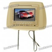 Car Headrest 7" LED Wide Screen Monitor (NTSC/PAL/DC 12V)