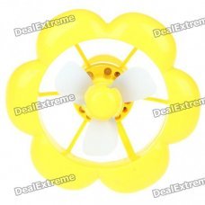 Flower Style USB/3xAAA Power Supply Cooling Fan + White 8-LED Light Lamp Flower Style USB/3xAAA Power Supply Cooling Fan + White 8-LED Light Lamp