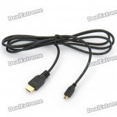 Gold Plated 1080P V1.4 HDMI Male to Micro HDMI Male Shielded Connection Cable (172CM-Length)