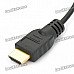 Gold Plated 1080P V1.4 HDMI Male to Micro HDMI Male Shielded Connection Cable (172CM-Length) Gold Plated 1080P V1.4 HDMI Male to Micro HDMI Male Shielded Connection Cable (172CM-Length)