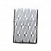 Metallic Oil Lighter with Silver Diamond Pattern Design