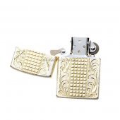 Metallic Oil Lighter with Golden Fifth Street Design