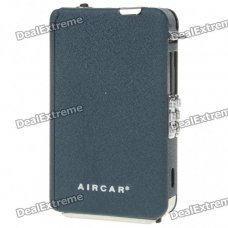 Automatic Ejection Metal Frosted Cigarette Case with Windproof Butane Jet Torch Lighter (Holds 10)