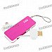 Mini 5-Pin Multi-Function USB Charger with TF Card Reader for Moto/Dopod/Nokia + More Mini 5-Pin Multi-Function USB Charger with TF Card Reader for Moto/Dopod/Nokia + More