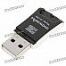 Ultra-Slim USB 2.0 TF/Micro SD Card Reader w/ Cell Phone Strap - Black (Max 32GB) Ultra-Slim USB 2.0 TF/Micro SD Card Reader w/ Cell Phone Strap - Black (Max 32GB)