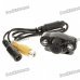Car Rearview Parking Video Camera with 2-LED White Light (NTSC/DC 12V)