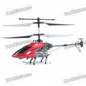 Rechargeable 4-CH R/C Helicopter w/ Gyroscope - Red + Black (IR Remote/6 x AA)