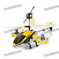 Rechargeable 4-CH R/C Helicopter w/ Gyroscope - Yellow + Black (IR Remote/6 x AA) Rechargeable 4-CH R/C Helicopter w/ Gyroscope - Yellow + Black (IR Remote/6 x AA)