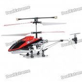 Rechargeable 3-CH R/C Helicopter w/ Gyroscope - Red + Black (IR Remote/6 x AA)