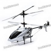 Iphone/Ipod Touch/Ipad Controlled Rechargeable 3-CH R/C I-Helicopter w/ Gyroscope - Silver + Black